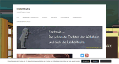 Desktop Screenshot of instantsubs.de